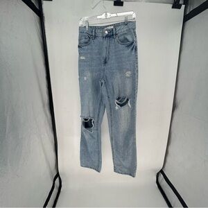 PacSun Light Wash Distressed High Rise '90s Boyfriend Jeans Size 27